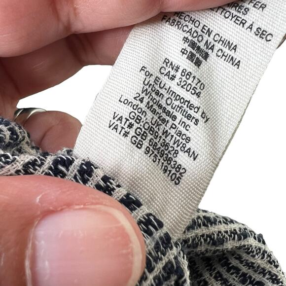 Free People Light at Sunrise Cotton Pants Indigo Blue OB913628 Size 6 - Picture 7 of 9